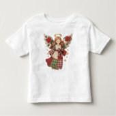 T-shirt Pour Les Tous Petits Christmas Angel with Golden Stars (Devant)