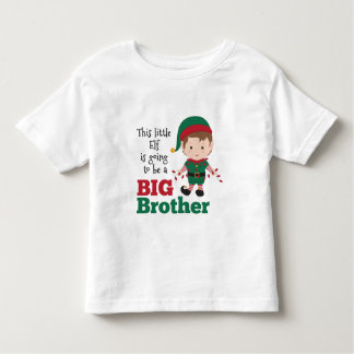 T-shirt Pour Les Tous Petits Christmas Elf Big Brother Faire-part