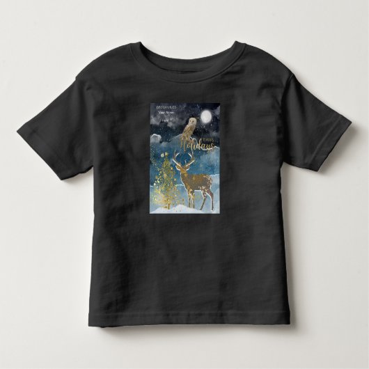 T-shirt Pour Les Tous Petits Christmas Theme Boganhues Print (Devant)