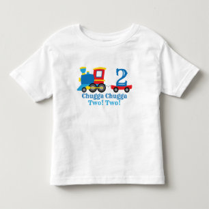 T-shirt Pour Les Tous Petits Chugga Chugga Deux Deux Train Anniversaire