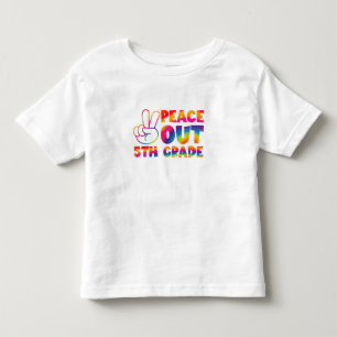 T-shirt Pour Les Tous Petits Ciao cinquième année Tie Dye Dernier jour 5e année