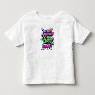 T-shirt Pour Les Tous Petits Citation amusante Gras Neon Graffiti Design