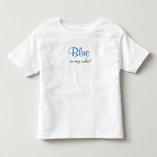 T-shirt Pour Les Tous Petits Citation Bleu Est Ma Couleur