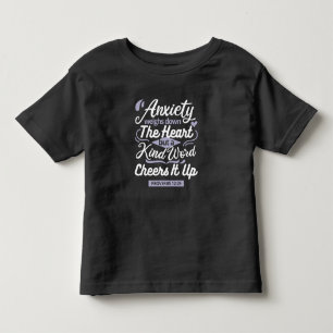 T-shirt Pour Les Tous Petits Citation d'encouragement chrétien – Anxiété et gen