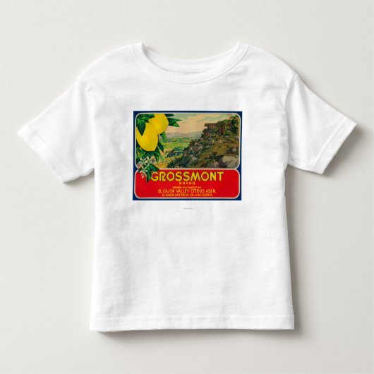 T-shirt Pour Les Tous Petits Citron LabelEl Cajon, CA de Grossmont (Devant)