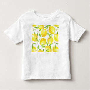 T-shirt Pour Les Tous Petits Citrons et motif feuille