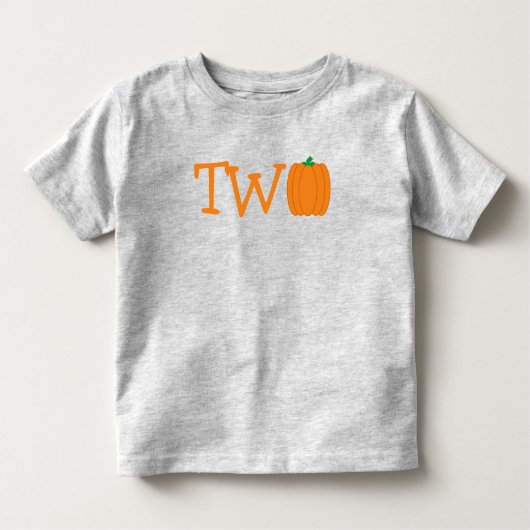 T-shirt Pour Les Tous Petits Citrouille 2e anniversaire (Devant)