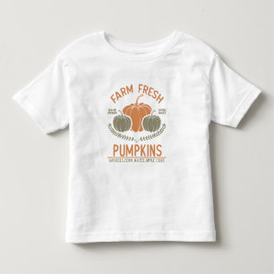 T-shirt Pour Les Tous Petits Citrouilles frais de ferme Main saisie