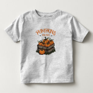 T-shirt Pour Les Tous Petits Citrouilles Gratuites - Amoureux de l'automne