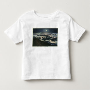 T-shirt Pour Les Tous Petits Clair de lune au-dessus des nuages sur le bâti