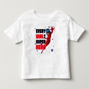 T-shirt Pour Les Tous Petits Coccinelle Chaque fille est une super-héroïne