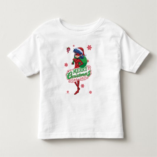 T-shirt Pour Les Tous Petits Coccinelle | Joyeux Noël (Devant)