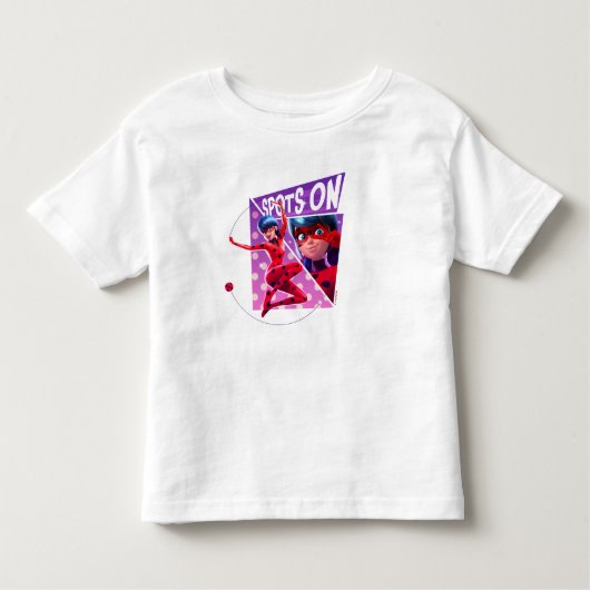 T-shirt Pour Les Tous Petits Coccinelle | Points sur graphique violet (Devant)
