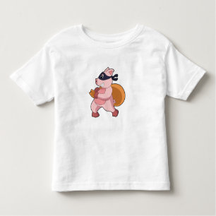 T-shirt Pour Les Tous Petits Cochon comme coureur
