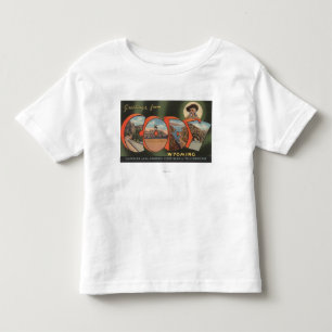 T-shirt Pour Les Tous Petits Cody, lettre ScenesCody, WY de WyomingLarge