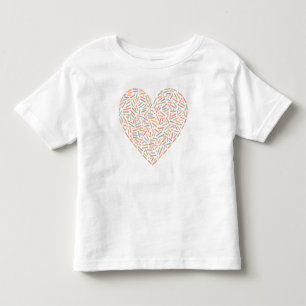 T-shirt Pour Les Tous Petits Coeur doux   Saupoudrer bébé