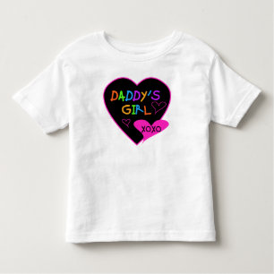T-shirt Pour Les Tous Petits Coeur papa's Girl T Shirts and Gifts