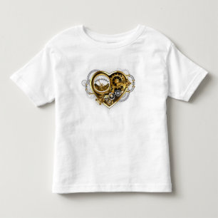 T-shirt Pour Les Tous Petits Coeur vapeur avec un manomètre
