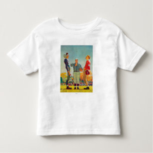 T-shirt Pour Les Tous Petits Coin Toss par Norman Rockwell