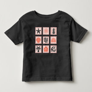 T-shirt Pour Les Tous Petits Collage des timbres de nature