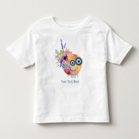 T-shirt Pour Les Tous Petits Collection Florale Mignonne de Petits Copains Pers (Devant)