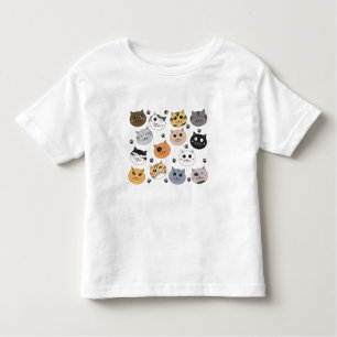 T-shirt Pour Les Tous Petits Coloré Cute Funny Chats & Motif Paw