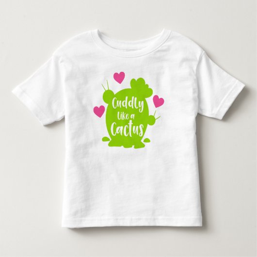 T-shirt Pour Les Tous Petits Comme Un Cactus, Cactus, Succulent, Coeurs (Devant)