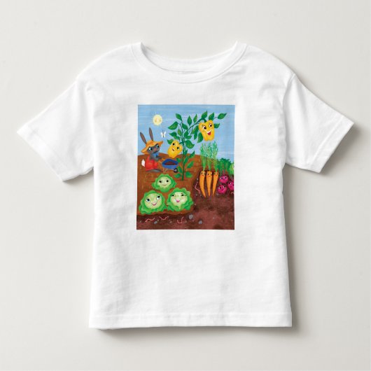 T-shirt Pour Les Tous Petits Compte-Jardin de temps (Devant)