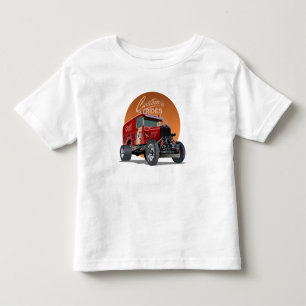 T-shirt Pour Les Tous Petits Concept de voiture de course rétro customisé