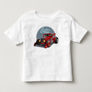 T-shirt Pour Les Tous Petits Concept de voiture de course retro personnalisé