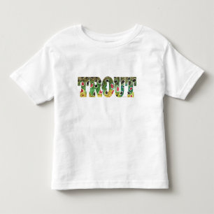 T-shirt Pour Les Tous Petits Conception Brown de truites