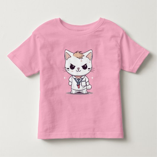 T-shirt Pour Les Tous Petits Conception de chats mignons en colère (Devant)