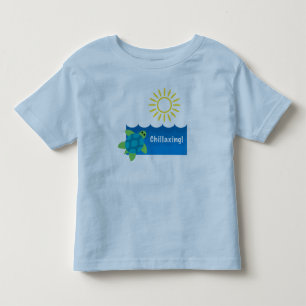 T-shirt Pour Les Tous Petits Conception de chillaxage de tortue - Toddler Fine 