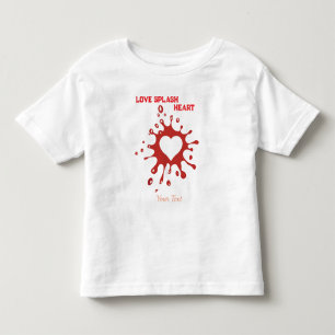 T-shirt Pour Les Tous Petits Conception de l'éclaboussure de cœur – Création d'