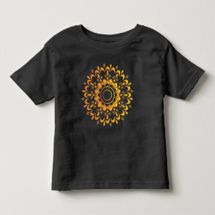 T-shirt Pour Les Tous Petits Conception de mandala unique doré-95747
