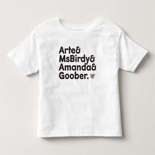 T-shirt Pour Les Tous Petits Conception de noms de Webkinz (Devant)