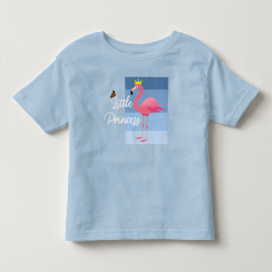 T-shirt Pour Les Tous Petits Conception de petit flamant rose de princesse - Fi