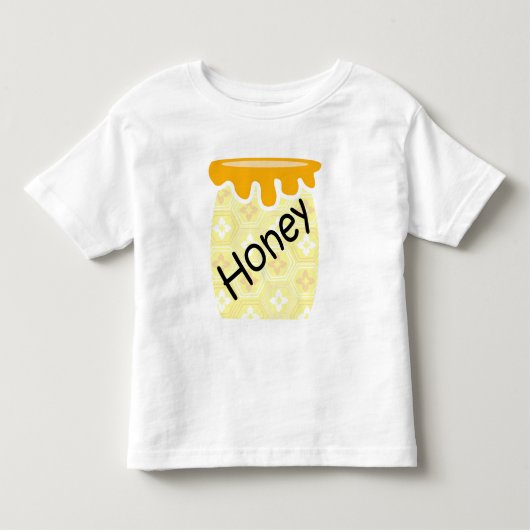 T-shirt Pour Les Tous Petits Conception de pot de miel (Devant)