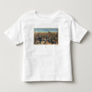 T-shirt Pour Les Tous Petits Conduisant la dernière transitoire - voie ferrée