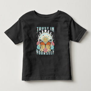 T-shirt Pour Les Tous Petits Confiance en soi   Soleil céleste et papillon