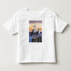 T-shirt Pour Les Tous Petits ConnecticutSea triche la scène