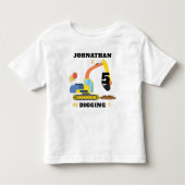 T-shirt Pour Les Tous Petits Construction 5e anniversaire (Devant)