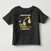 T-shirt Pour Les Tous Petits Construction 5e anniversaire (Devant)