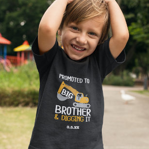 T-shirt Pour Les Tous Petits Construction Big Brother creuser It v2 Kid