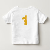T-shirt Pour Les Tous Petits Construction, Camion de vidange 1er anniversaire (Dos)