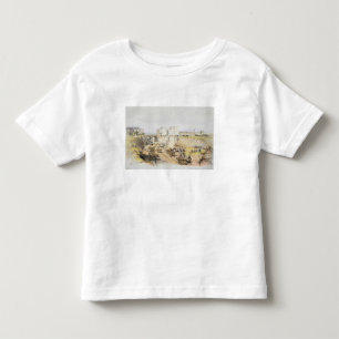 T-shirt Pour Les Tous Petits Construction du mur de soutènement près de la ru