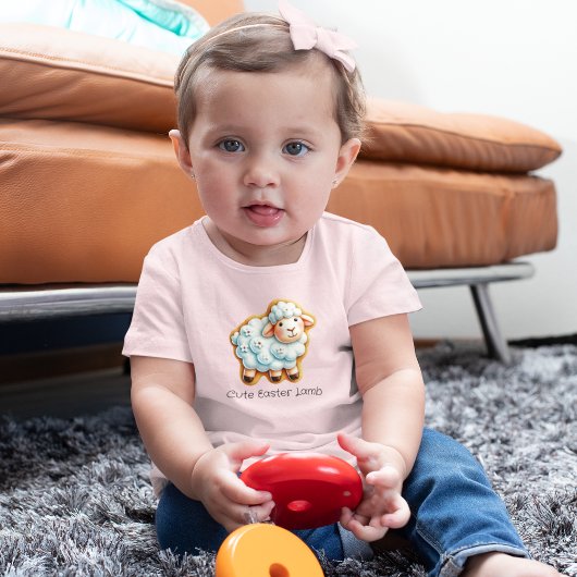 T-shirt Pour Les Tous Petits Cookie d'agneau de Pâques glacé