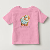 T-shirt Pour Les Tous Petits Cookie d'agneau de Pâques glacé (Devant)
