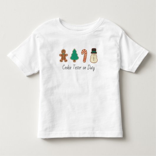 T-shirt Pour Les Tous Petits Cookie de Noël familial correspondant (Devant)