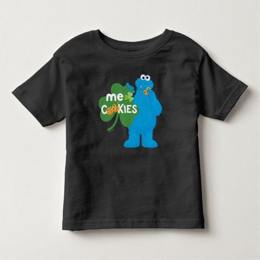 T-shirt Pour Les Tous Petits Cookie Monster | Amour shamrock (Devant)